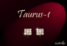 Taurus I. - náušnice zlacené